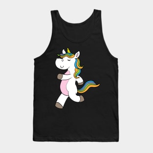 Cute unicorn at the jogging Tank Top